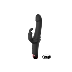 PLAYER, Vibromasseur Rabbit USB, silicone médical doux et lisse, doté de 10 modes de vibration 